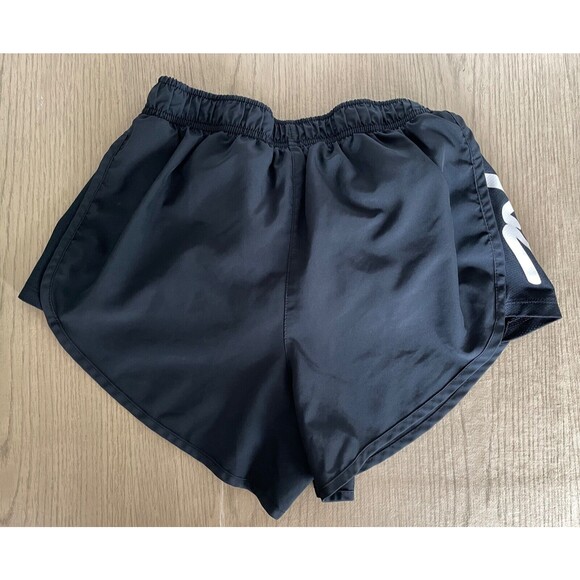 2 Pair of Nike Dry-Fit Tempo Shorts Size Small Black & Green w/ Script Logo - Picture 9 of 13